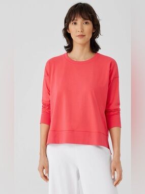 Women’s Eileen Fischer Organic Cotton Crewneck Pullover Size Large